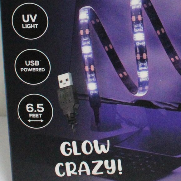 2 Boxes (Contains 1 Each) Black Light LED Light Strip - USB Powered - Picture 5 of 9